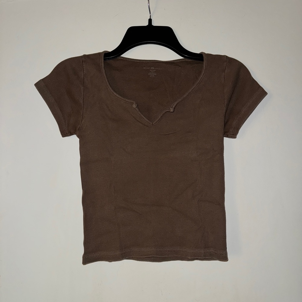 Brandy Melville Brown Short Sleeve Tee